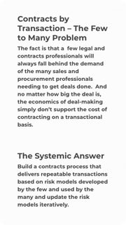 ContractsRx mobile problem statement