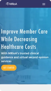MRIOA mobile homepage hero