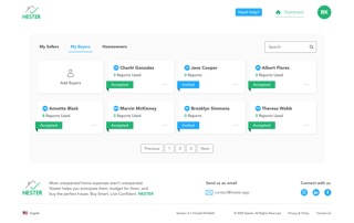 Nester buyer dashboard and property decision workspace