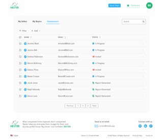 Nester homeowner dashboard and maintenance planning workspace